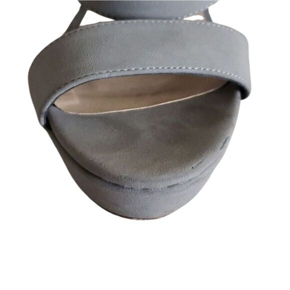 Taupe Strappy Platform Heel - Picture 6 of 7